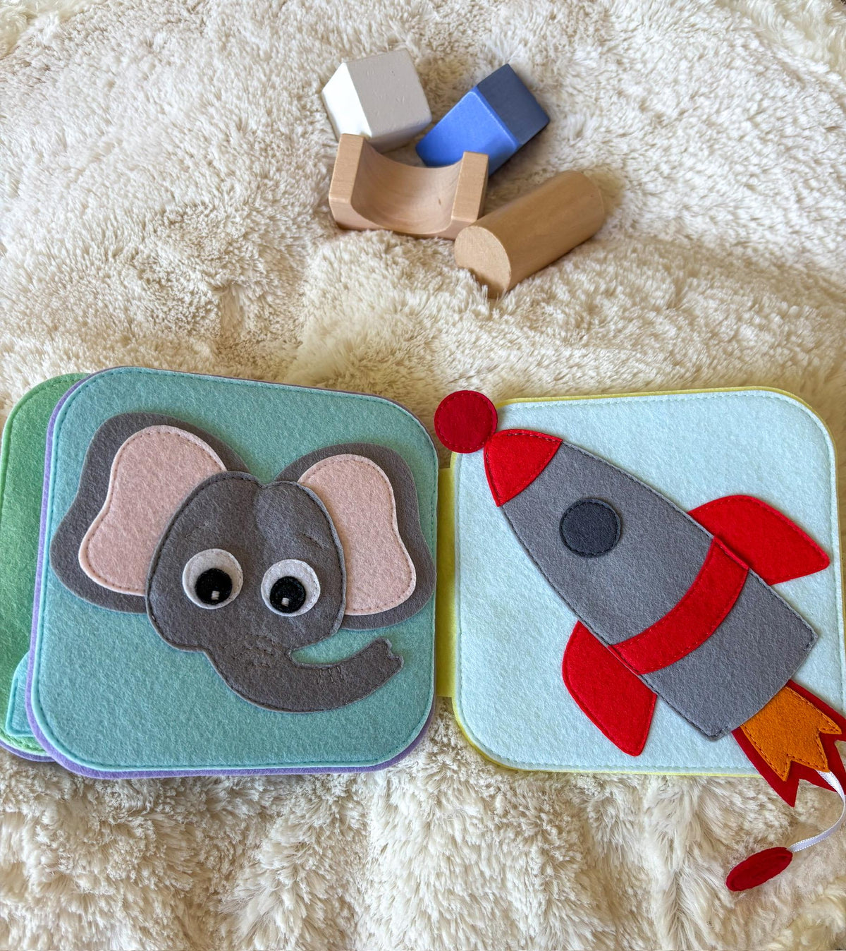 Handmade Felt Quiet Book | Baby Sensory Activity Toy, Montessori Busy Book