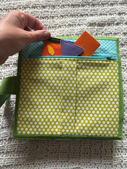 Playful Penguin Felt Busy Book | Montessori Toddler Sensory Activity Travel Toy