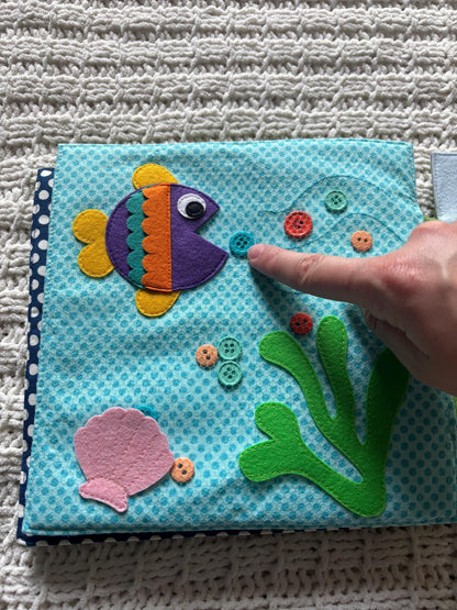 Playful Penguin Felt Busy Book | Montessori Toddler Sensory Activity Travel Toy