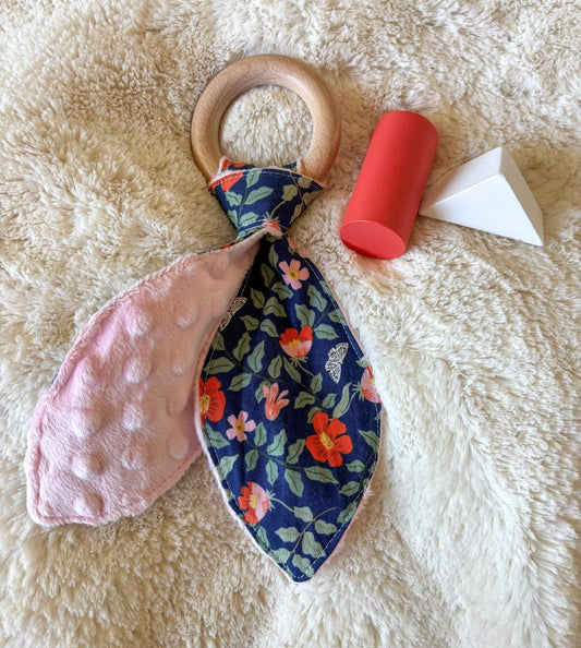 Floral Pop Teething Ring - Soft Sensory Teether for Babies