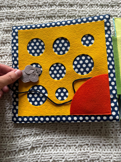 Playful Penguin Felt Busy Book | Montessori Toddler Sensory Activity Travel Toy
