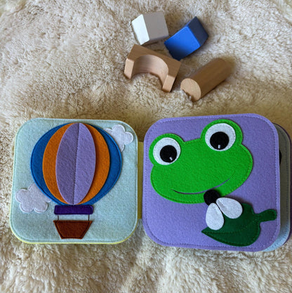 Handmade Felt Quiet Book | Baby Sensory Activity Toy, Montessori Busy Book